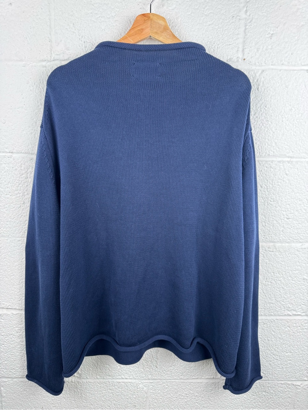 Tuckernuck Navy Cotton Rollneck Americana Flag Sweater XXL - Picture 6 of 8